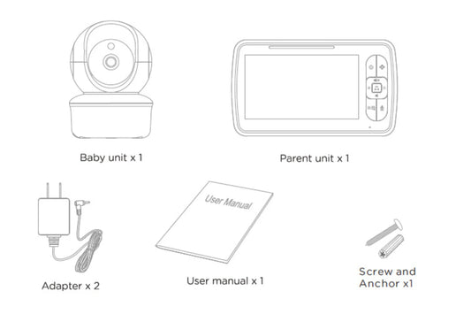 BABYGUARD PRO™ MEDIBEBÉ Monitor Inteligente para Bebés con Cámara HD de 5 Pulgadas