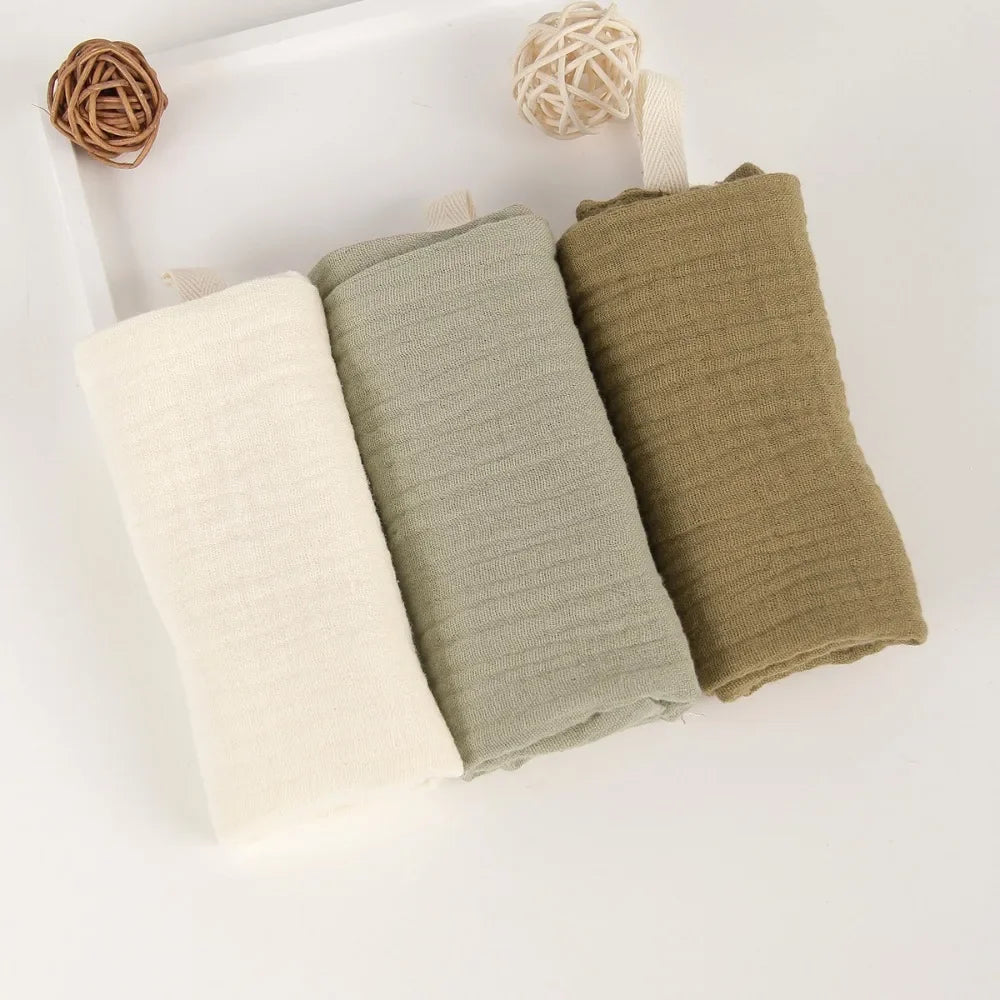 Toallas de Muselina para Bebé | Pack de 3 o 5 Unidades