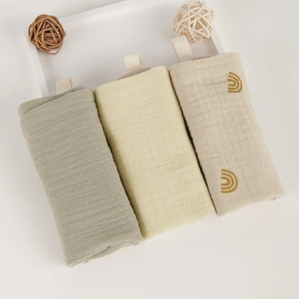 Toallas de Muselina para Bebé | Pack de 3 o 5 Unidades
