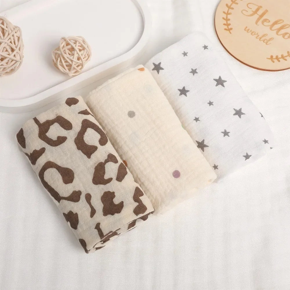 Toallas de Muselina para Bebé | Pack de 3 o 5 Unidades