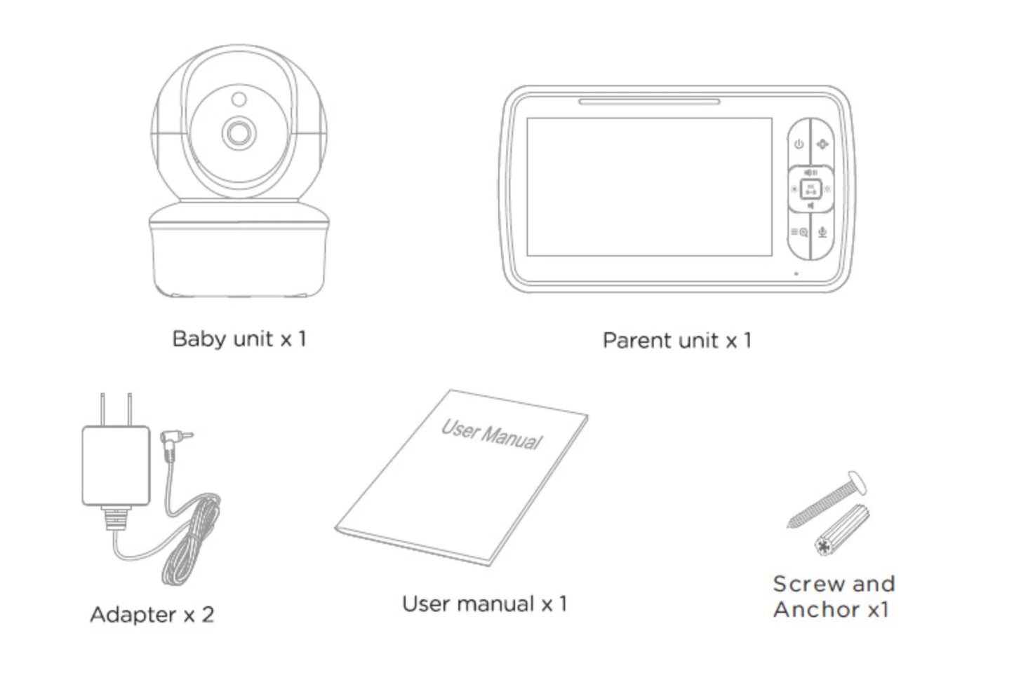 BABYGUARD PRO™ MEDIBEBÉ Monitor Inteligente para Bebés con Cámara HD de 5 Pulgadas