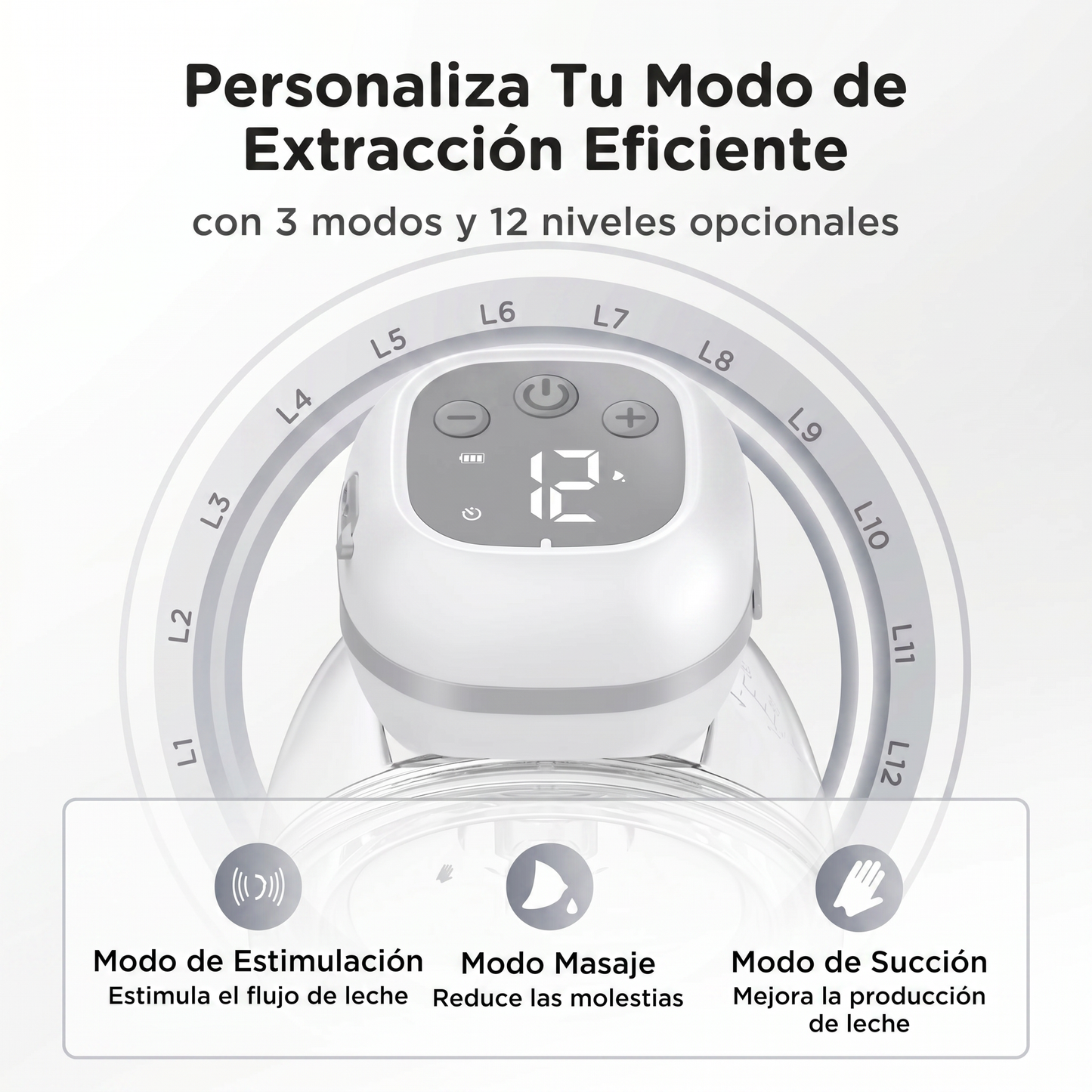 Sacaleches Eléctrico Manos Libres Recargable