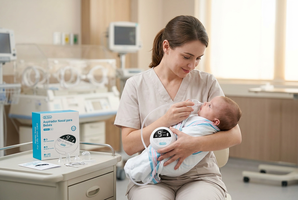 Aspirador Nasal Eléctrico para bebes recargable/ teconologia hospitaliaria