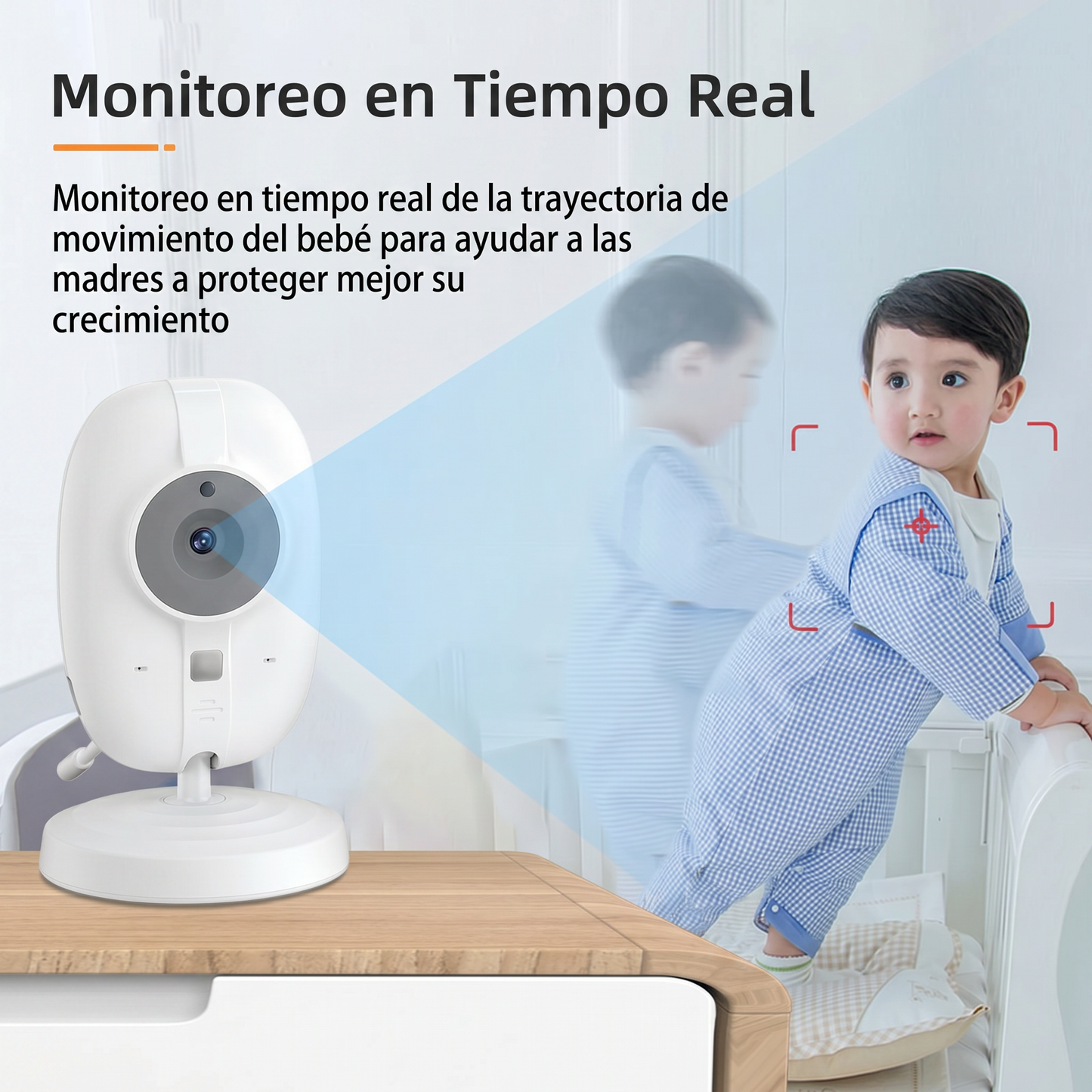 BABYGUARD ESSENTIAL™ MEDIBEBÉ Monitor de Bebé con Cámara HD, Visión Nocturna y Audio Bidireccional