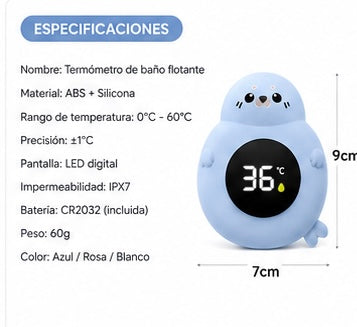 TERMOBATH™ MEDIBEBÉ Monitor Inteligente de Temperatura para el Baño de tu Bebé