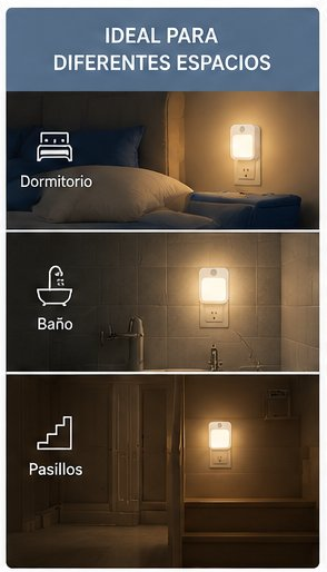LUMINA NIGHT™ MEDIBEBÉ Luz Nocturna Inteligente con Sensor de Movimiento